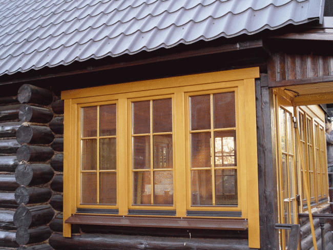 Вариант обналички деревянного дома